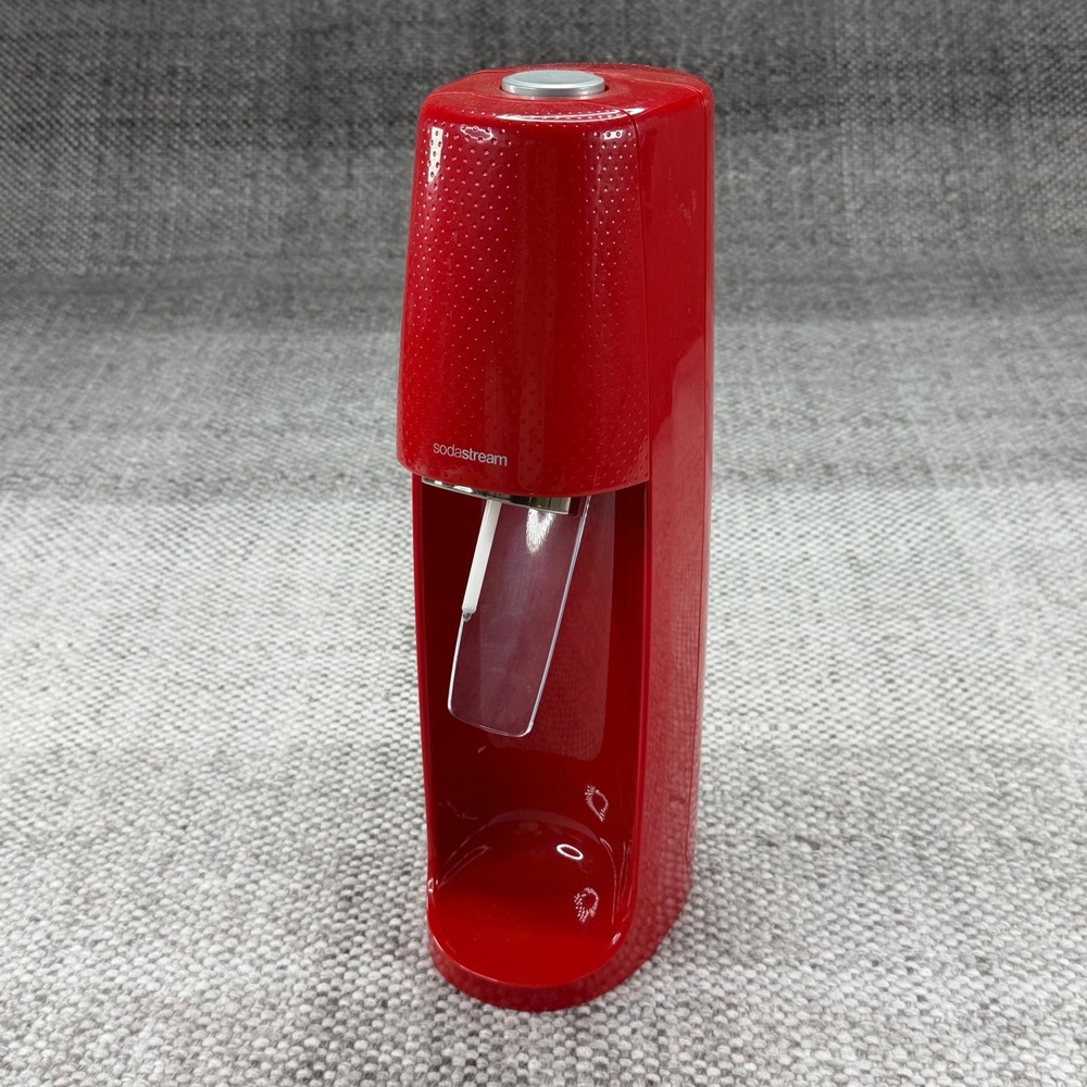 SodaStream Fizzi SPT-001 Sparkling Water Maker Soda Machine Red Unit Only